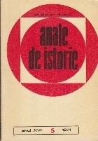 Anale de Istorie, Anul XVII, 5/1971 foto