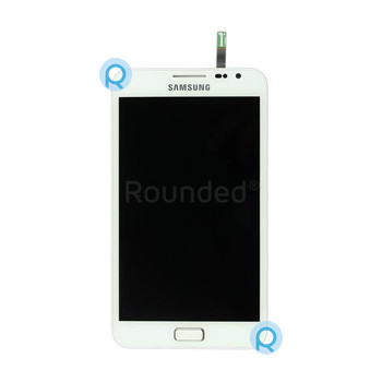 Modul de afișare Samsung N7000 Galaxy Note alb incl. Coperta frontală foto