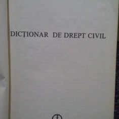 Mircea Costin, Mircea Muresan, Victor Ursa - Dictionar de drept civil (1980)