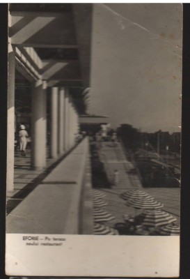 CPIB 21085 CARTE POSTALA - EFORIE. PE TERASA NOULUI RESTAURANT, RPR foto