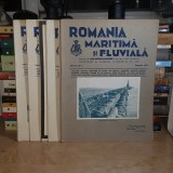 ROMANIA MARITIMA SI FLUVIALA * REVISTA LIGEI NAVALE ROMANE , ANUL II : 10 REVISTE / 12 NUMERE ( AN COMPLET ) , MARVAN #