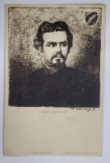 REGELE LUDWIG AL - II - LEA AL BAVARIEI , GRAVURA PE CARTE POSTALA , CLASICA foto