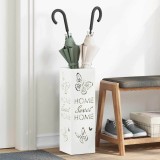 Suport de umbrele Alb Metal Mediu Inserții decorative