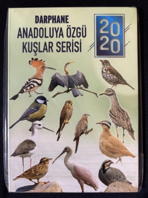 Turcia 2020 &amp;ndash; Set complet de 12 monede de 1 Kurush - Fauna , Păsări foto