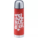 Termos TSL Isothermal Flask 750ml Rosu, Otel Inoxidabil, Pereti Dubli, Izolare Termica 12-24h, Bidoane Outdoor