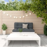 VidaXL Set mobilier relaxare grădină, 2 piese, alb, lemn masiv de pin
