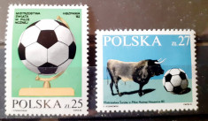 Polonia 1982 Fotbal, C.M. de fotbal Spania serie 2v mnh foto