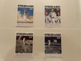 Niger serie timbre spatiu cosmos apollo aselenizare nestampilate MNH, Nestampilat