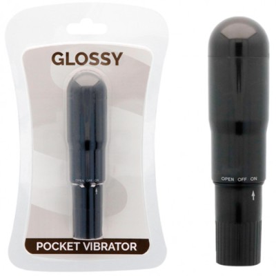 GLOSSY - POCKET VIBRATOR BLACK foto