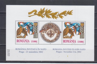 A11 TX2 8 - 2002 - Romania invitata in NATO - bloc foto