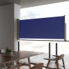 VidaXL Copertină laterală retractabilă terasă, albastru, 100x300 cm 48341