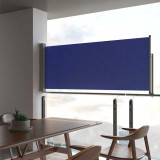 Cumpara ieftin Copertină laterală retractabilă terasă, albastru, 100x300 cm