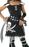 Costum pirat pentru fete SCAR-LET 5-7 ani 120 cm, Oem
