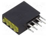 LED galben 1,8mm 4 diode difuză BIVAR