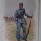 SOLDAT DIN ARMATA AUSTRO - UNGARA IN UNIFORMA , CU PUSCA CU BAIONETA , CARTE POSTALA , CLASICA