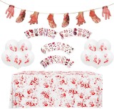 Set decoratiuni pentru Halloween Zerhok, 42 piese, plastic/latex, multicolor
