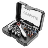Set biti si tubulare 1/4 inchi 26 piese GRAPHITE