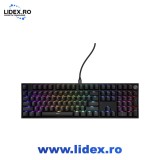 Tastatura gaming mecanica cu fir Genesis Thor 404 , iluminare RGB, switch Linear, switch model Outemu Peach Silent V3 5-pin, numar taste 107, 11 butoa