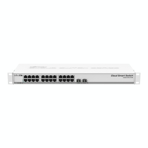 Cloud Smart Switch, 24 x Gigabit, 2 x SFP+ 10Gbps - Mikrotik CSS326-24G-2S+RM SafetyGuard Surveillance
