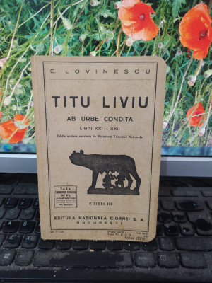 Titus Livius, Titu Liviu, Ab urbe condita Libri XXi-XXII, București 1939, 142 foto