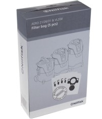 Set 5 saci de aspirator, NILFISK 107419590, pentru Aero 21, 26, 31, VL200