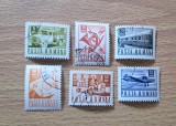 Lot 6 Timbre Romania 1967 Posta si Telecomunicatii Camion Telefon Avion Vagon Postal Stampilate - RO1