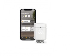 Cap termostatic inteligent Eve Thermo pentru radiator cu afisaj LED, Bluetooth, Thread, Apple HomeKit - RESIGILAT foto