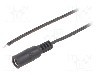 Cablu alimentare DC, cabluri, DC 5,5/2,5 soclu, negru, 1,5m, BQ CABLE - DC.CAB.6400.0150
