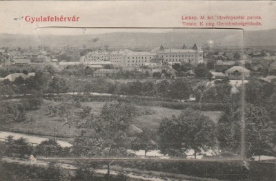 ALBA-IULIA,GYULAFEHERVAR,LEPORELO,CIRCULAT 1913 ,ROMANIA. foto
