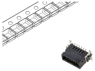 Conector PCB-PCB 12 pini SMT aurit - TE Connectivity foto