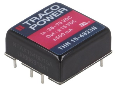 Convertor DC/DC 15W 36-75V la 15V/-15V foto