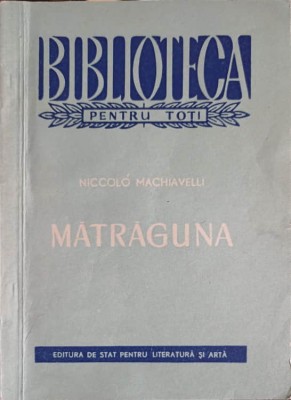 MATRAGUNA-NICCOLO MACHIAVELLI-221660 foto