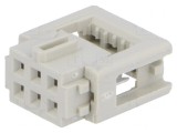 Mufă IDC 6 pini cablu-bandă 1,27mm 2,54mm