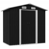 Cumpara ieftin Magazie depozitare grădină antracit 204x132x186 cm oțel