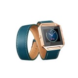 Bratara Infinity din piele ecologica pentru Fitbit Blaze fara carcasa-Culoare Albastru