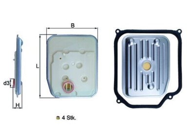 MAHLE HX 147KIT1 Filtru hidraulic, cutie de viteze automata foto