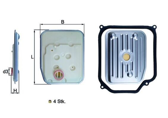 MAHLE HX 147KIT1 Filtru hidraulic, cutie de viteze automata