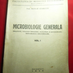Prof.N.Stamatin- Microbiologie Generala vol 1 1949 -Curs Litografiat 304 pag