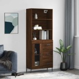 vidaXL Dulap &icirc;nalt, stejar maro, 69,5x34x180 cm, lemn compozit
