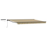 vidaXL Cort electric retractabil Verde și galben 4,5 &times; 3,5 m 3422109