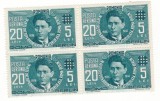 TIMBRE ROMANIA 1940 MISCAREA LEGIONARA CORNELIU ZELEA CODREANU BLOC 4 TIMBRE POSTA AERIANA