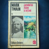 JURNALUL LUI ADAM SI AL EVEI - MARK TWAIN