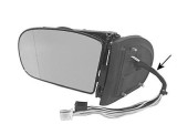 Oglinda exterioara Mercedes Clasa C (W203) 05.2000-2004 , 9 pini, pliabila, partea stanga View Max crom asferica fara carcasa reglare electrica cu in