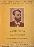 Teoria fatalismului. Teoria ondulatiei universale - Vasile Conta