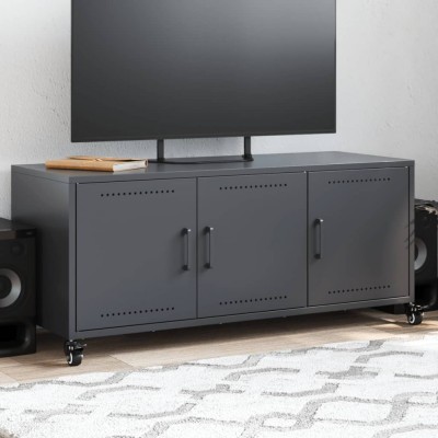 vidaXL Dulap TV, antracit, 100,5x39x43,5 cm, oțel foto