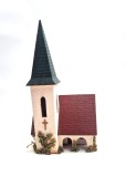 biserica de sat circuit trenulet Diorama feroviara Faller model # 240 HO Germania anii &#039;80 macheta cai ferate