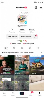 V&amp;acirc;nd cont TikTok 44.000 abonați monetizat! foto