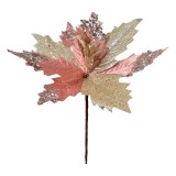Cumpara ieftin Craciunita artificiala roz aurie &Oslash; 30x30 cm