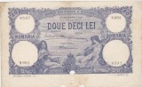 Bancnotă Rom&acirc;nia 20 lei 1929, seria N.9251, nr. 0597, perforată