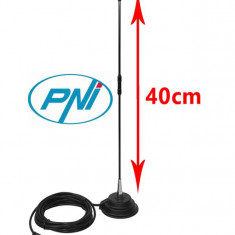 Antena Radio CB PNI Extra 40 cu magnet SWR 1.0 Fibra de Sticla